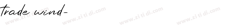 trade wind字体转换